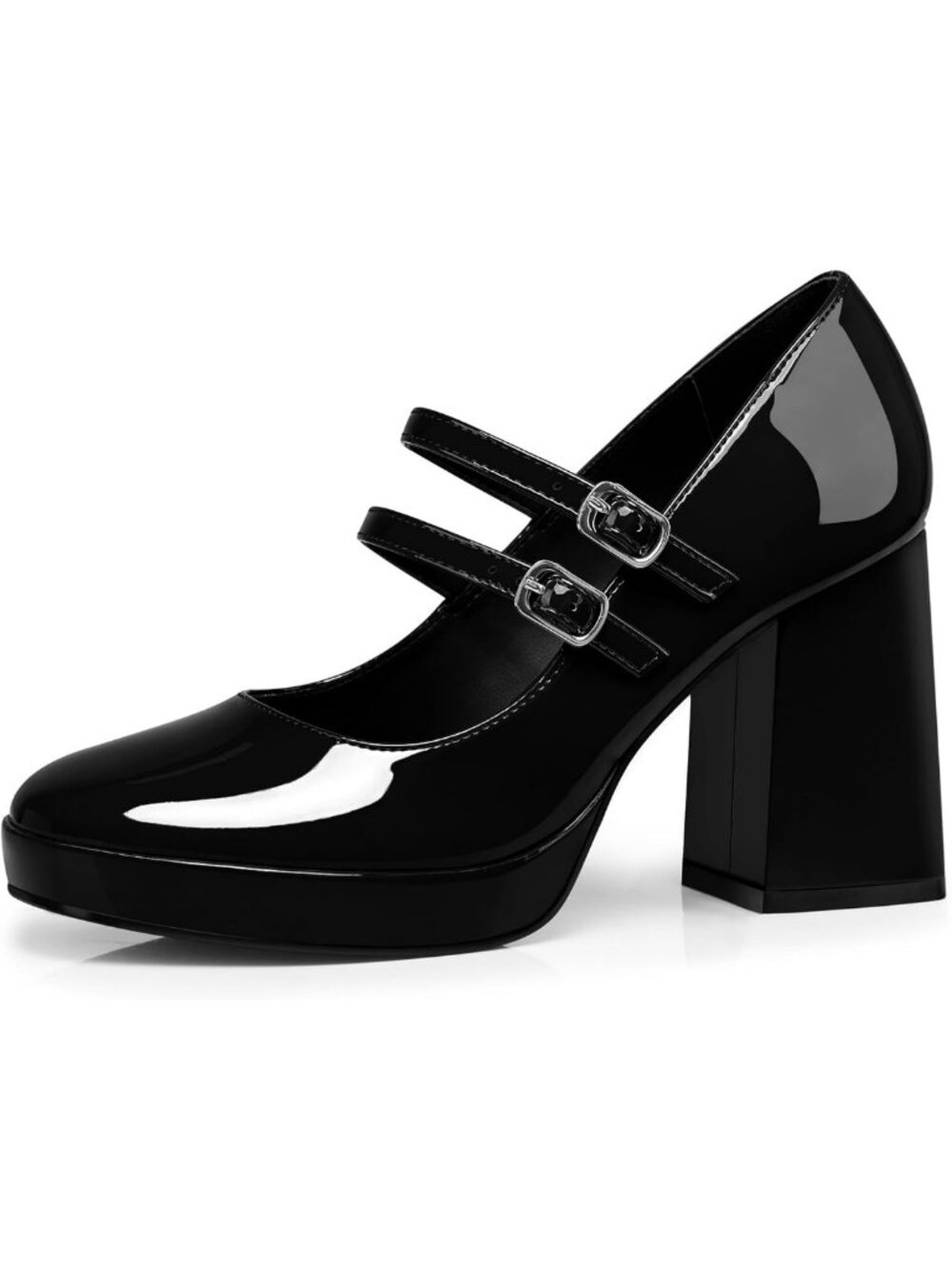 Stylish Women's Chunky High Heel Mary Jane Shoes - Comfortable Dress Footwear